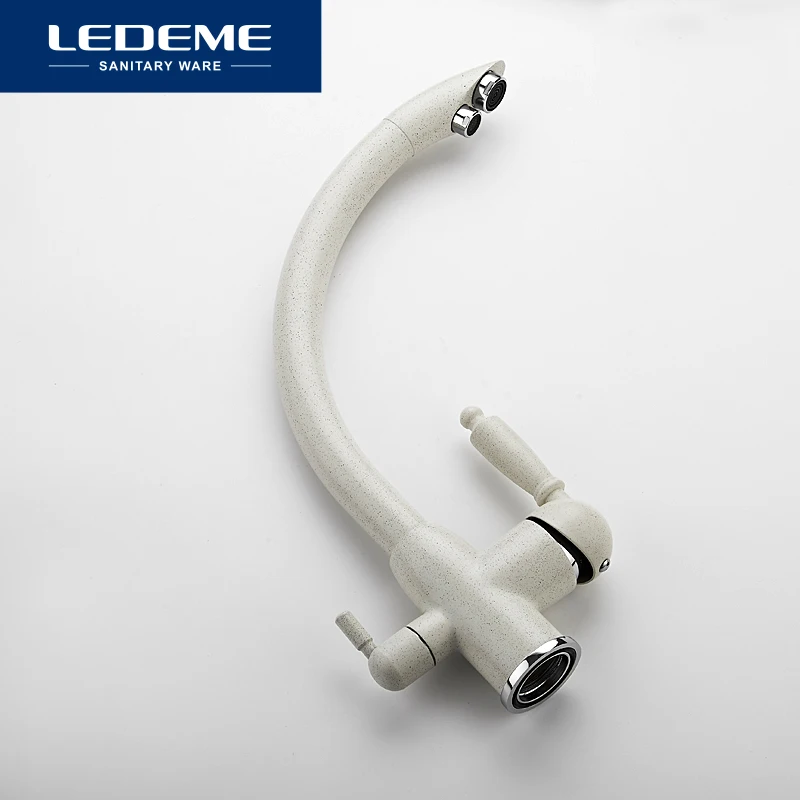  LEDEME Kitchen Faucets Swivel Drinking 360 Degree Rotation with Water Purification Features Double  - 32853800425