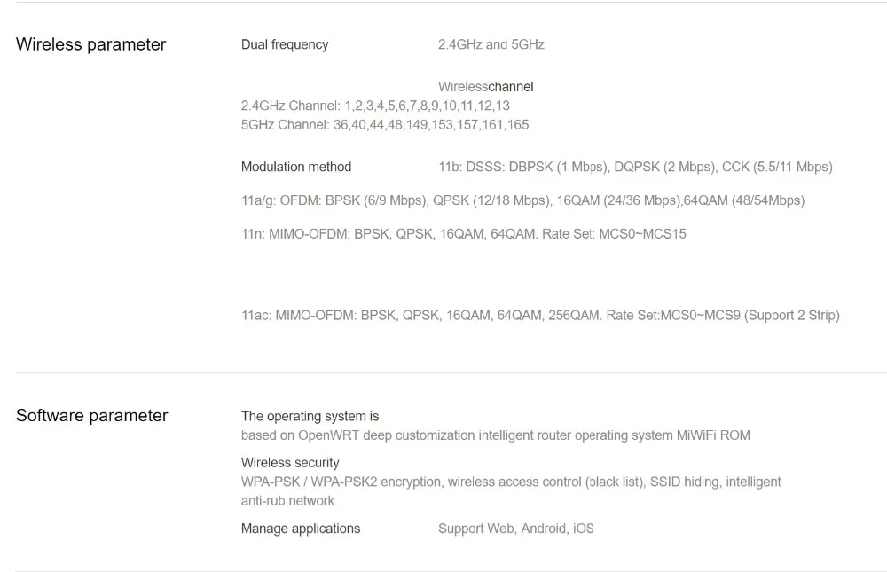 Xiaomi Mi Router 4A гигабитная версия 2,4 ГГц 5 ГГц 128 ГБ ОЗУ DDR3 двухъядерный процессор 1167 Мбит/с гигабитный Ethernet порт Поддержка cv6