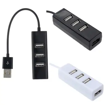 

Hot Sale Mini USB 2.0 Hi-Speed 4-Port Splitter Hub Adapter For PC Computer