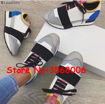 

Name Brand New Arrival Man Woman Casual Shoes Flat Fashion Patchwork Leather Mesh Low Cut Lace-up Trainer Runner Shoes Outdoors