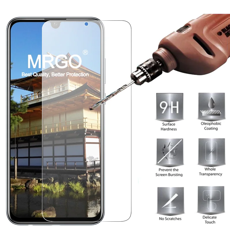 

MRGO Tempered Glass For Huawei P Smart 2019 Screen Protector 9H 2.5D Phone On Protective Glass For Huawei P Smart 2019 Glass