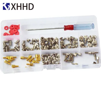 

Hard Disk DIY Motherboard PC Personal Computer Assemble Case Fan Hand Screw Bolt Standoff Washer Set Assortment Kit Box 180pcs