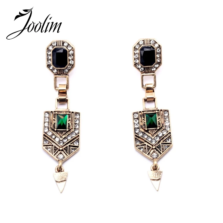

JOOLIM Jewelry Wholesale/ Long Geometric Vintage women Drop Earring Accessories Jewelry Free Shipping