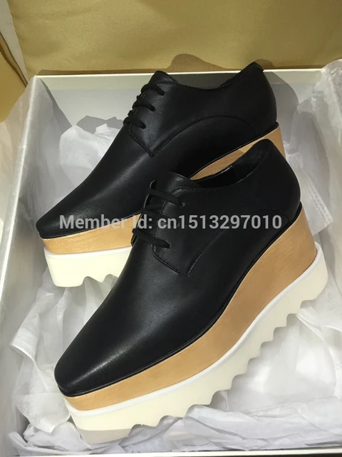 2015 marca nappa estilo oxford madera cuña de la plataforma zapatos de goma saw edge zapatilla de acabado mate o charol _ - AliExpress Mobile