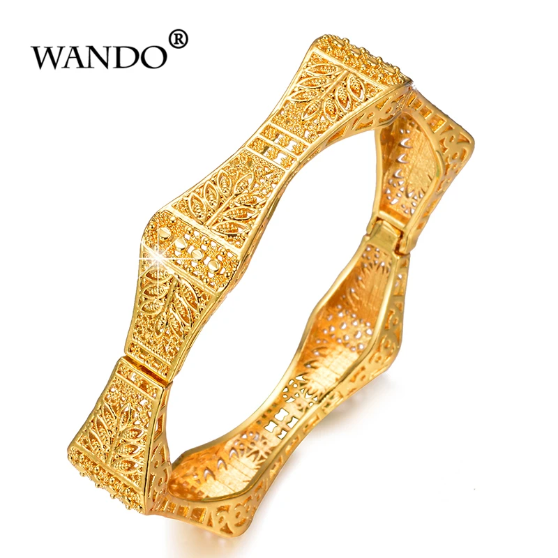 WANDO новый модный геометрический многоугольный браслет золотого цвета