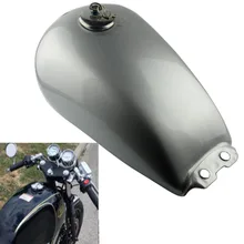 Серебряный галлон Cafe Racer Tank мотоциклетный винтажный топливный