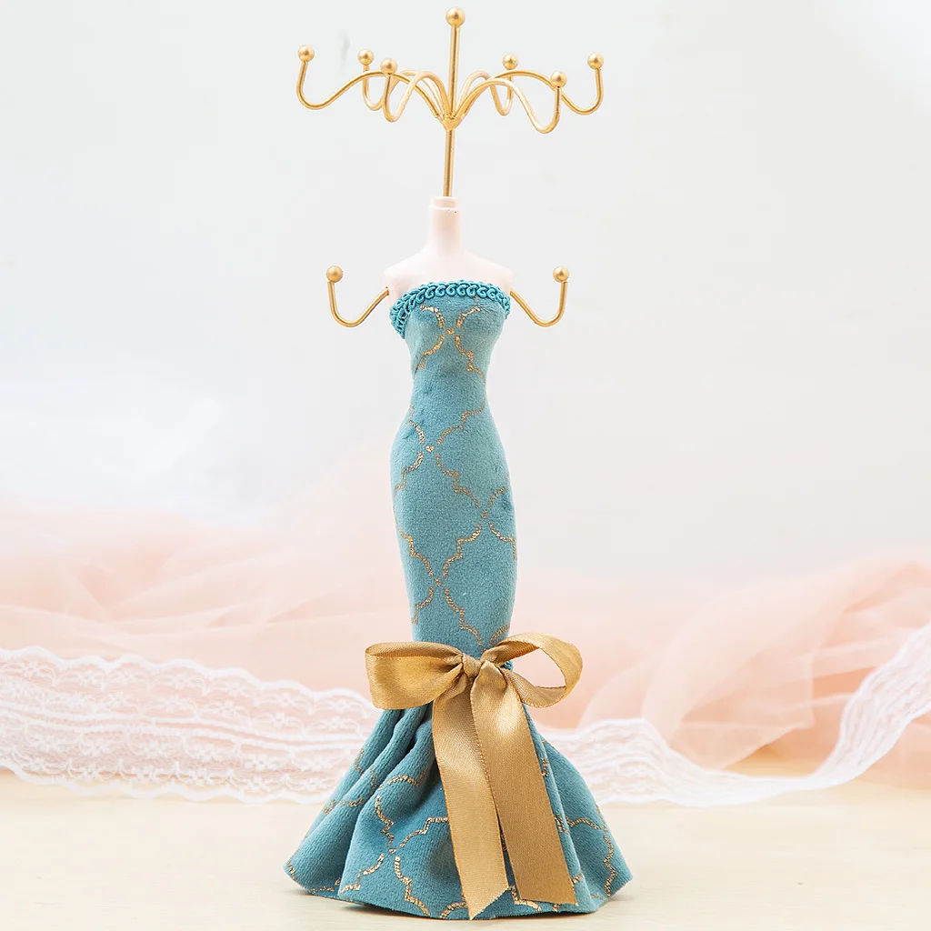 Mannequin Dress Jewelry Display Stand Decorative Holder for Necklace Bracelet Earrings Hanging Storage Jewelry Display Holder