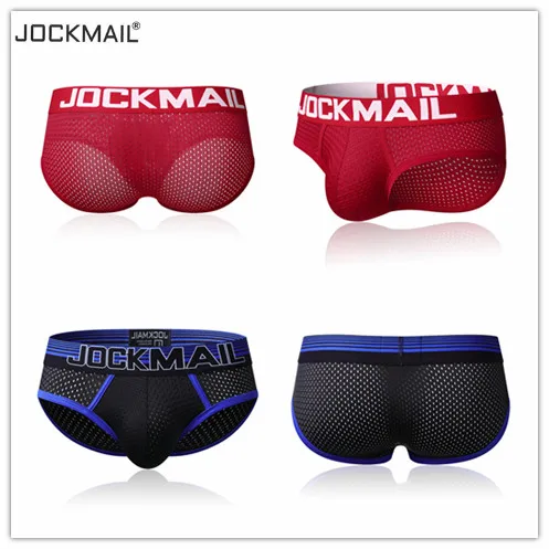 

JOCKMAIL Mesh Men Underwear Sexy Men Briefs Breathable Summer men's clothes Male Panties Underpants men Shorts