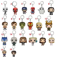Anime Action Figure font b Toy b font Keychain Spider Iron Man Captain America Batman Hulk