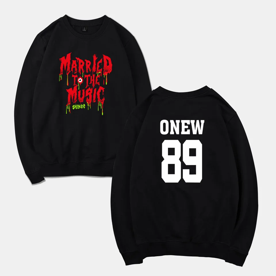 

Kpop SHINee album Married To The Music print hoodie sweatshirt for men women fashion crewneck hoodies tracksuit 4XL clothes