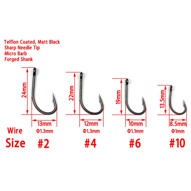 Bimoo 20 шт./упак. острый крючок для ловли карпа тельфлон покрытие карп рыболовные крючки Стандартный Сделано в Японии Размеры на возраст 2, 4, 6, 10 с высоким содержанием углерода Сталь рыболовный крючок
