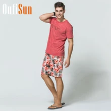 Oufisun новые летние мужские брендовые пляжные обшитые мужские шорты Бермуды пляжные шорты мужские цветные сетчатые плавки больших размеров