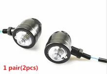 Fumaça Sinal de Volta Luz Indicadora de Amer Preto Para Harley Chopper Bobber Cafe Racer
