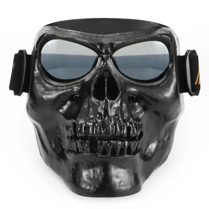 Мотоциклетные маска очки соответствовать открытым лицом мотоцикл половина Винтаж Ретро шлемы вечерние открытый Tatical войны игры маска для лица