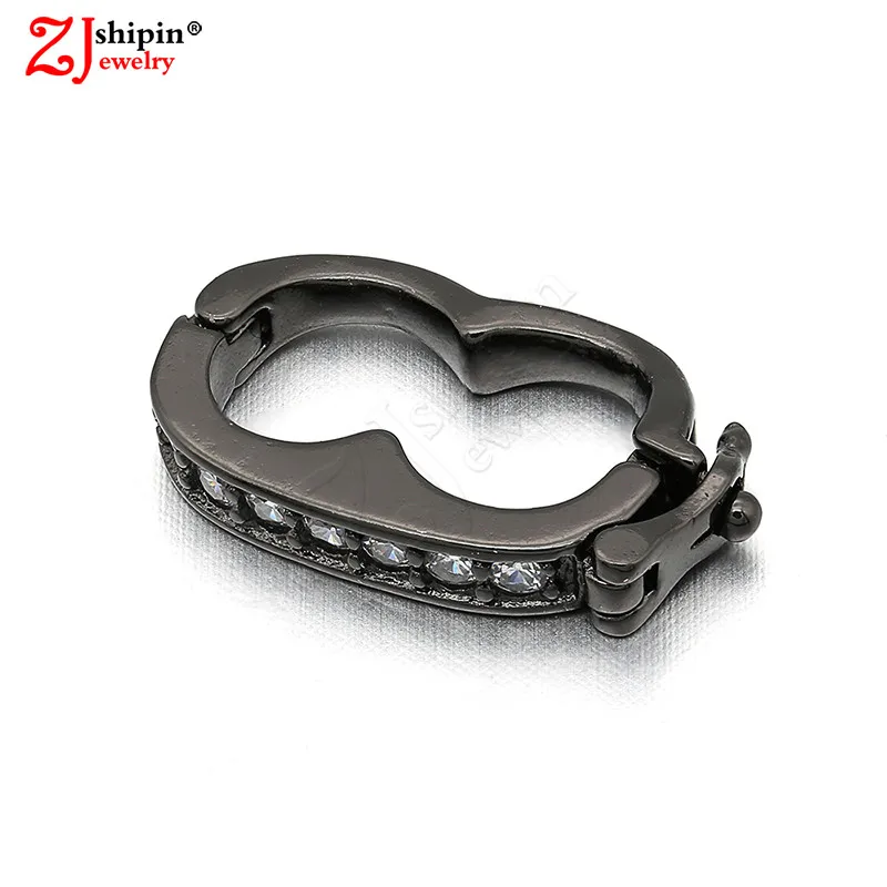 

ZJSHIPIN new luxury micro-set CZ zircon jewelry accessories clip for DIY necklace discovery production