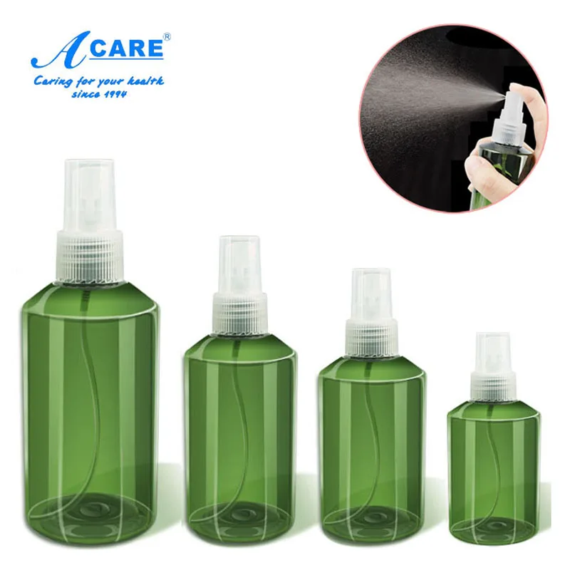 

50ml/100ml/150ml/200ml Green Refillable Portable Liquid Sprayer Empty Plastic Perfume Atomizer Makeup Spray Bottle