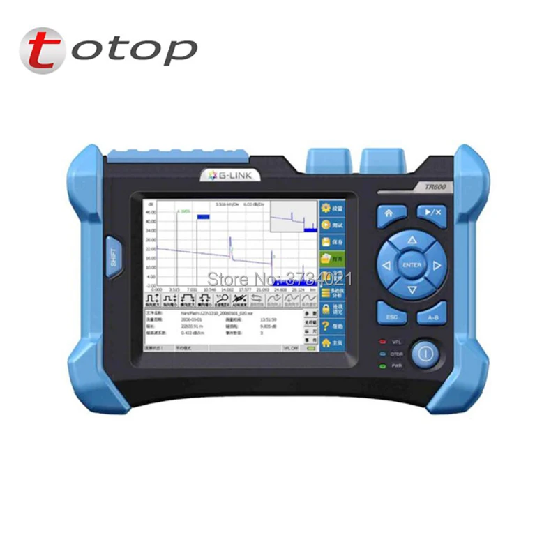 OTDR TR600, 32/30dB, 1310/1550nm OTDR OrienTek tr600, встроенный VFL Сенсорный экран OTDR, Dominio de Tiempo оптико Reflectometro