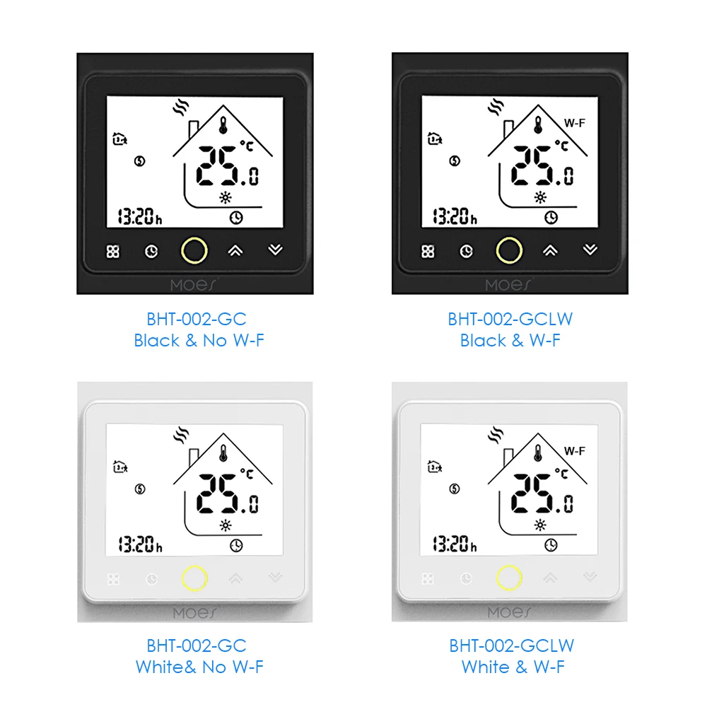 2019 MOES умный термостат Intellight регулятор температуры 5A вода/газовый котел для дома W-F/без W-F опционально