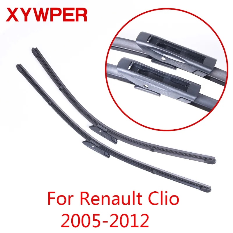 XYWPER стеклоочистителей для Renault Clio 2005 2006 2007 2008 2009 2010 2011 2012 автомобильные аксессуары мягкой резины автомобиль стеклоочистители
