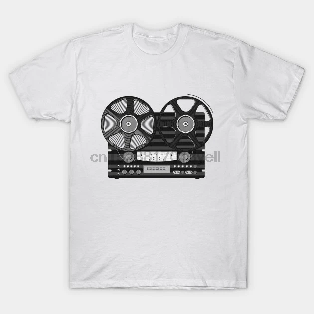 Горячая Мужская забавная Повседневная футболка с принтом аудио рекордер | одежда