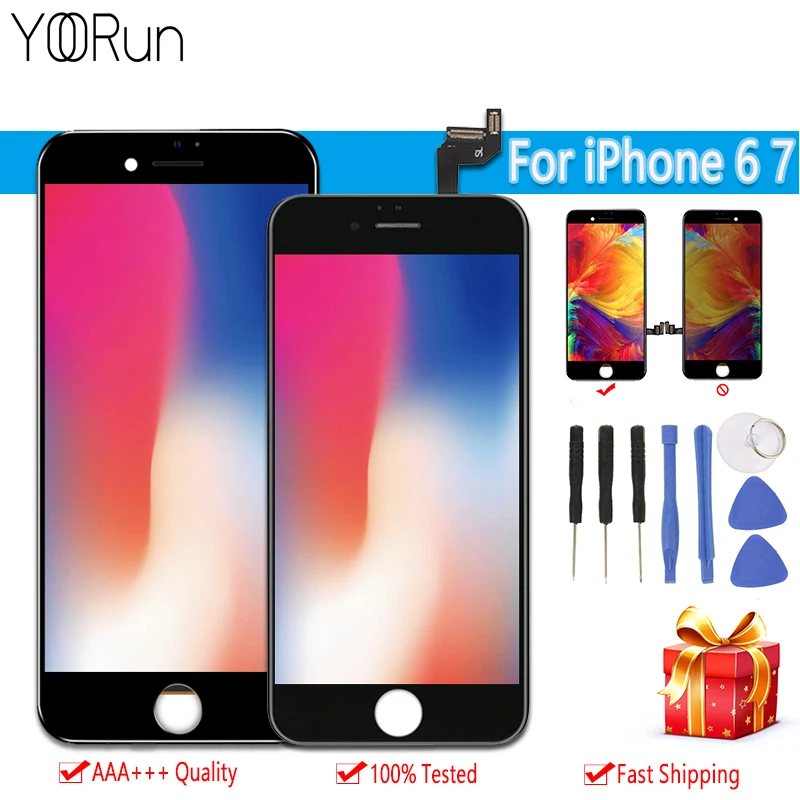 

100% Good Working LCD For iPhone 7 7 plus LCD Display 3D Touch Screen Digitizer Assembly For iPhone 6 6 Plus Display Replacement