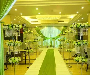 

65cm Double layers crystal beads ferris wheel wedding table centerpieces road led wedding props 10pcs/lot