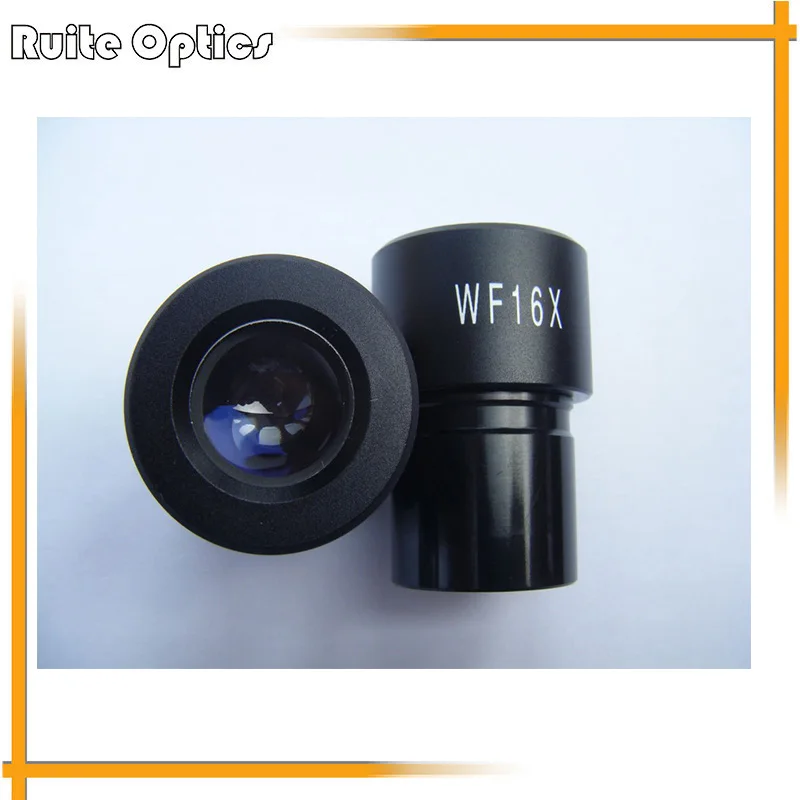 

2PCS Biological Microscope WF 16X Wide Field Eyepiece with Reticle 23.2mm Mounting Size
