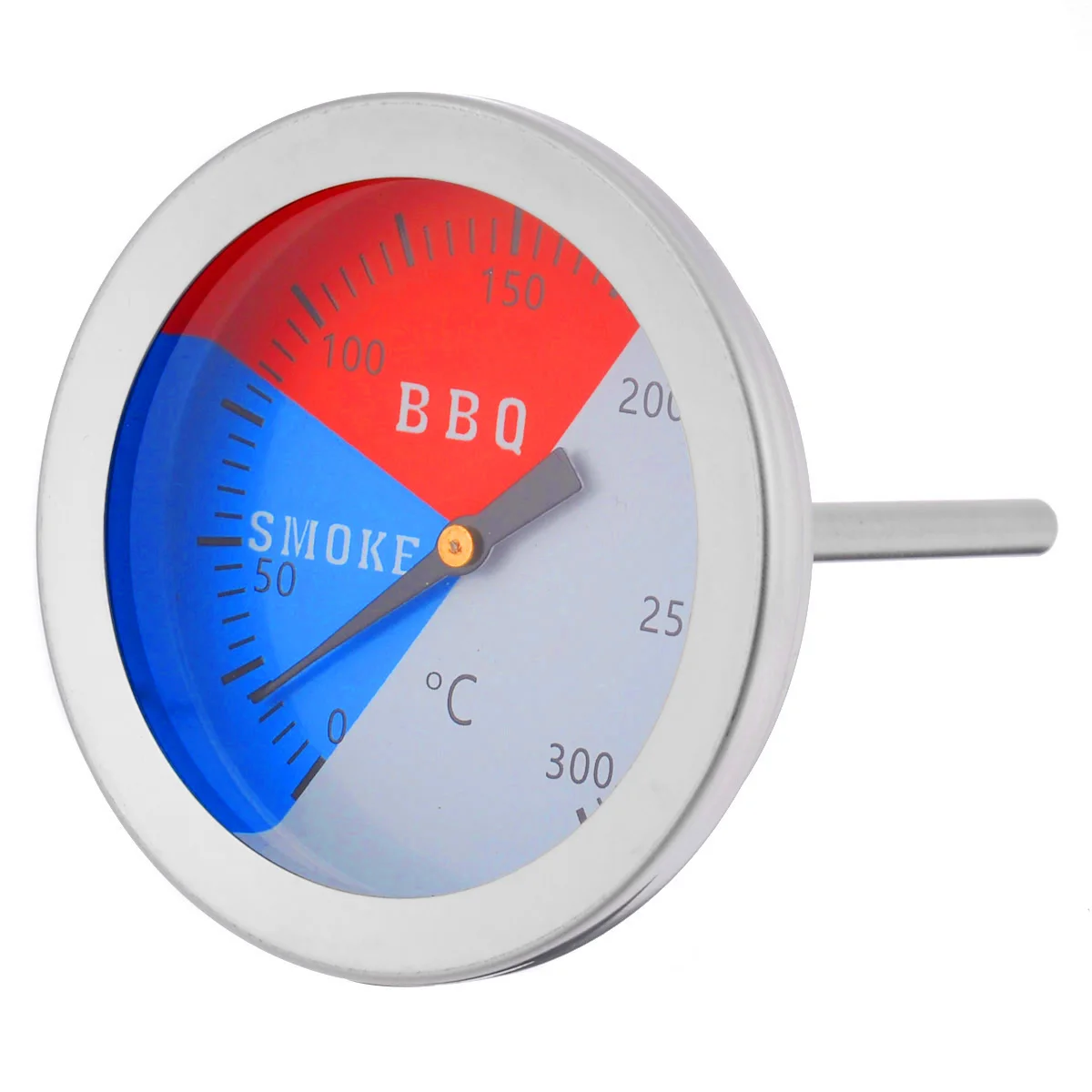 Stainless Steel Temperature Gauge BBQ Smoker Grill Thermometers 300 Degrees Thermometer Mayitr Barbecue Thermometer