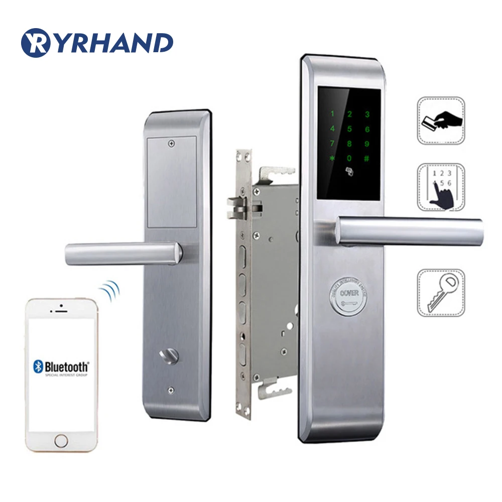  Smartphone Bluetooth Door Lock APP Combination Code Touch Screen Keypad Password Smart Electronic d