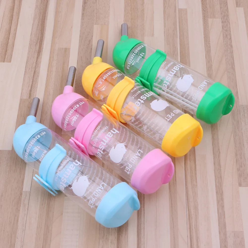 

125ml Pet Dog Bird Hamster Hanging Bottle Auto Feeder Rabbit Water Dispenser Hot