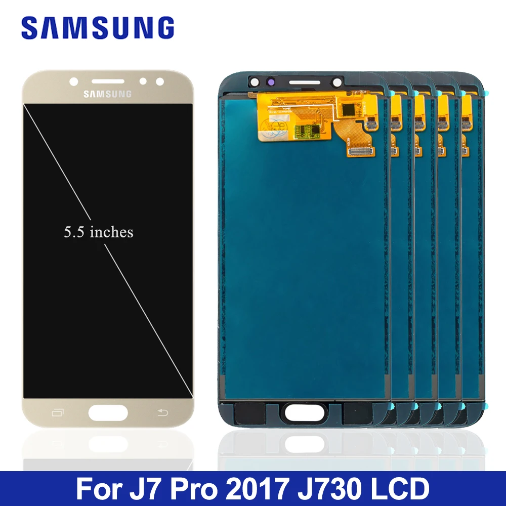 5 шт./лот, тест для samsung J730 J7 Pro, настраиваемый ЖК-дисплей, сенсорный экран, дигитайзер для samsung J7 Pro, J730F, J730FM дисплей