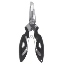 SEWS Stainless Steel Fishing Pliers Line Cutter Hook Tackle Tool Black