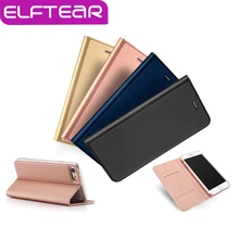ELFTEAR Тонкий Кожаный Раскладной Телефон Чехол для iPhone 6 6 s 6 плюс 6 s плюс 7 7 плюс Магнитный Стенд Чехол С Слот Для Карты Fundas капа