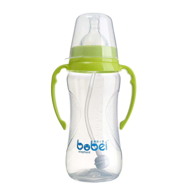 180 мл/240 мл/280 мл для новорожденных детей, бутылочка для кормления молока, полипропиленовая Бутылочка с силиконовой соской, антипылезащитный чехол и пластиковая антигорячая ручка