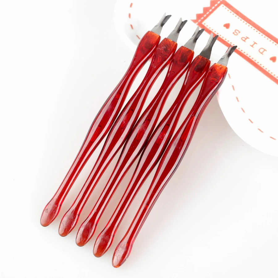 Home Salon 10 pcs Professional Nail Art Manicure Tool Exfoliating Fork Dead Skin Knife Peeling