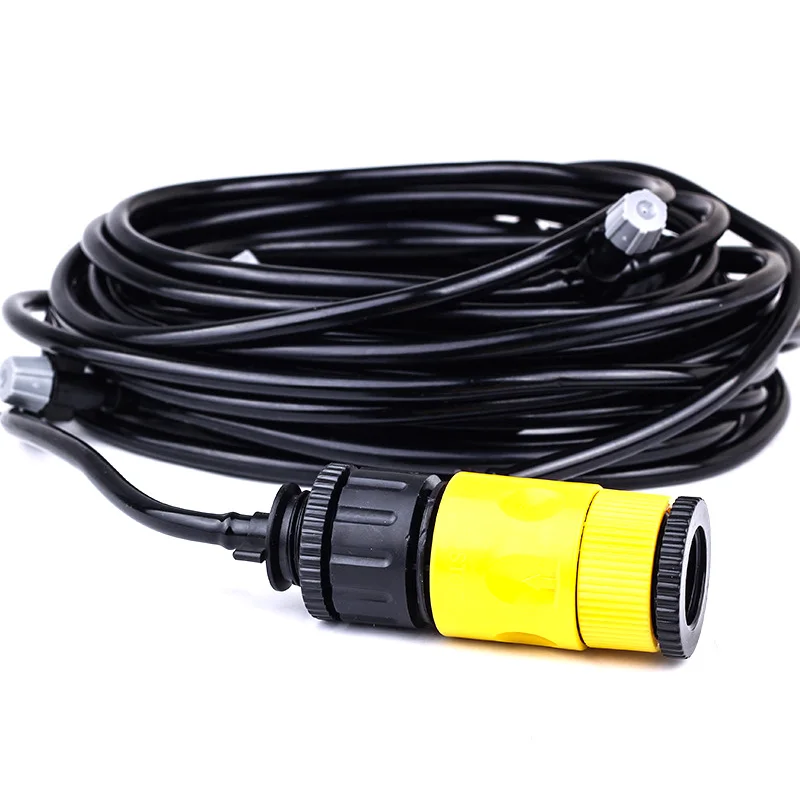 Outdoor Misting Cooling Irrigation System Kit for Greenhouse Garden Patio Waterring LE66 - Цвет: As Shown