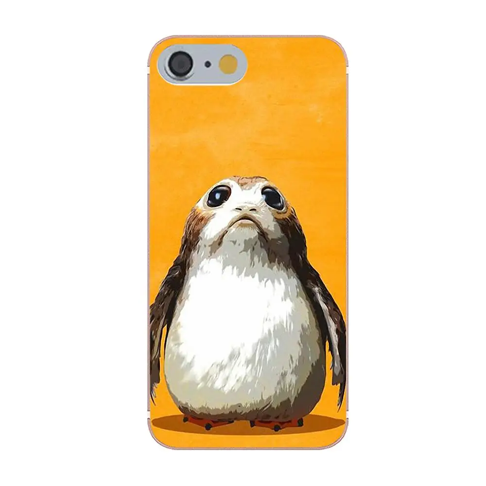 Мягкий ТПУ чехол для мобильного телефона Star Wars The Last Jedi Porgs Galaxy Alpha Core Prime Note 4 5 8 S3 S4 S5