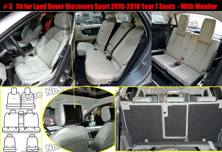 AutoDecorun ПВХ кожаный чехол для сидений Land Rover, новинка, Дискавери, спорт,, аксессуары, на заказ, подходят для автомобильных сидений, Защитные подушки