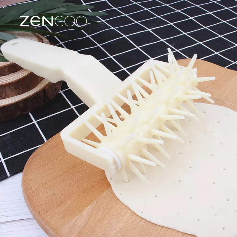 ZENCOO Plastic Biscuit Roller Knife Pie Slicer Pastry Embossing Die Lattice Dough Cutter Pastry