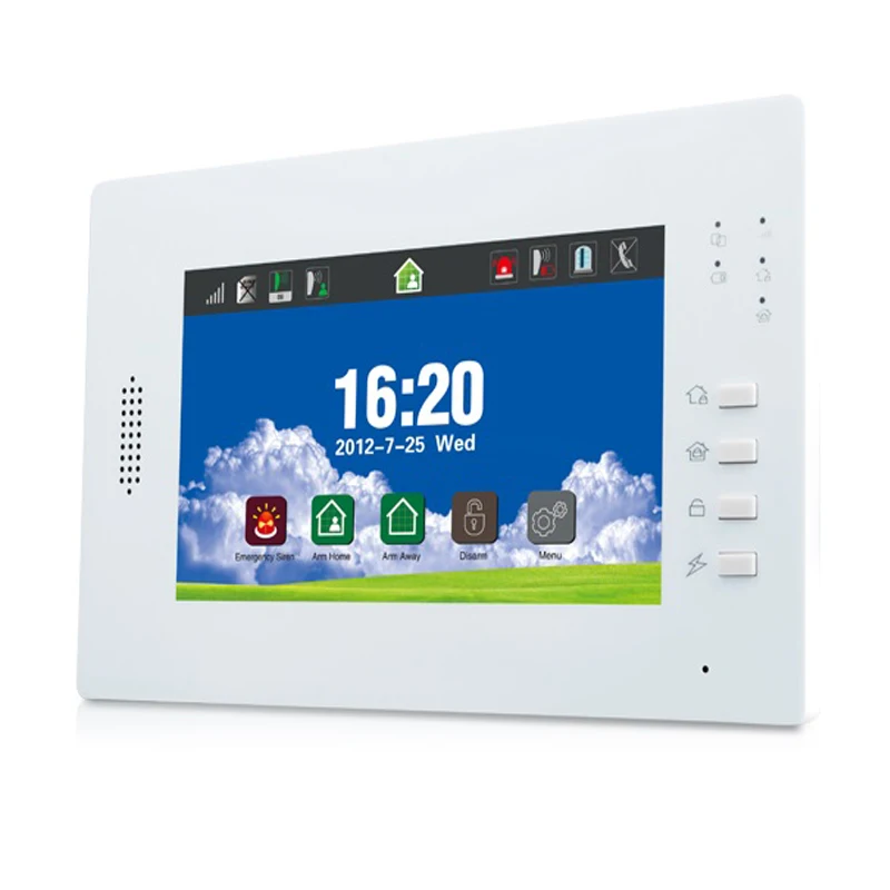 7inch Touch Keypad QUAD Band GSM Alarm Home DIY System with 868Mhz Wireless Security Alarm Sensor Smart Socket Free APP Control