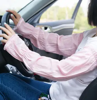 

Spring summer women's sunscreen long cotton gloves lady's casual loose anti-uv slip-resistant driving gloves R1082