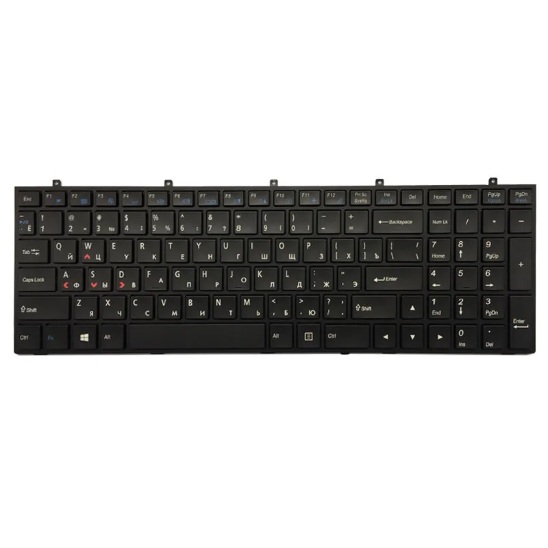Russian Keyboard for DNS Clevo W370ET W350ET W370STQ W350ST W355 W670SC W350SS W670SR W370SS RU bl