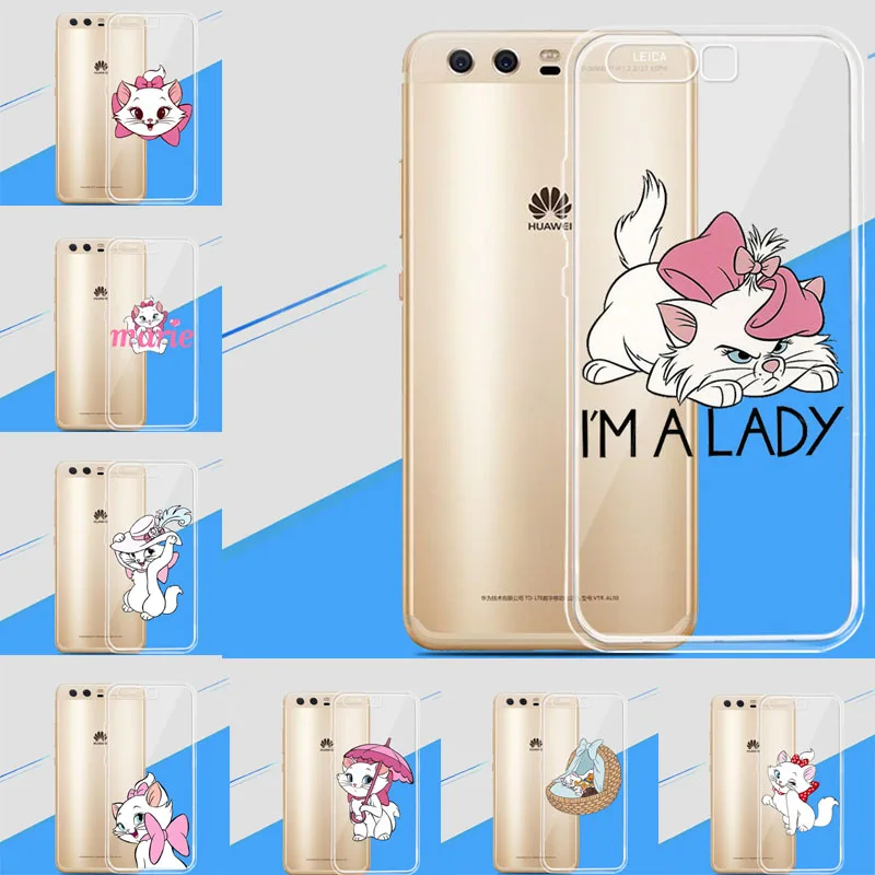 

LISHE The cartoon AristoCats Marie Cats cat Soft TPU Cover Case For Huawei P6 P7 P8 P9 P10 P20LITE 2017 P8L P10Plus