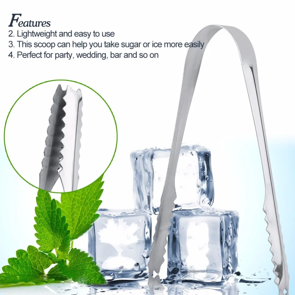 High Quality Candy Buffet Ice Stainless Scoops Tongs Set 5 x Sweet
