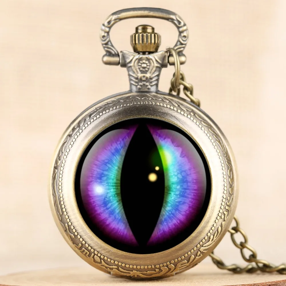 Vintgae мужские карманные часы Фиолетовый вертикальный ученик дизайн карманные часы для мальчика арабский номер кварцевые часы для подростка