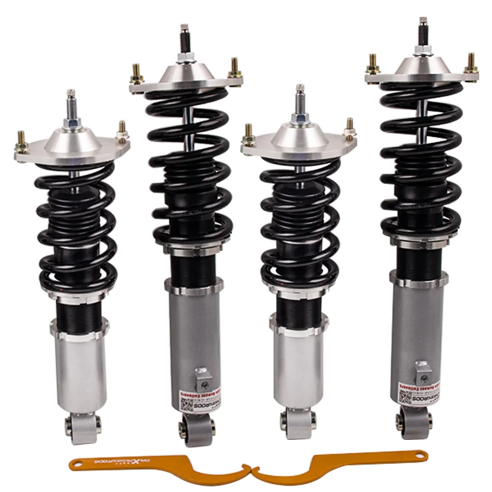 

Fully Adjsutable Coilover Kit for Mazda Miata MX5 MX-5 1990-1998 Shock absorber Coil Spring Silver