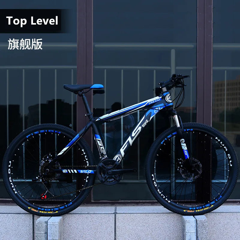 Cheap New Brand Mountain Bike Carbon Steel Frame 24/26 inch Wheel 27 Speed Dual Disc Brake Bicycle Outdoor Sports Downhill Bicicleta 5