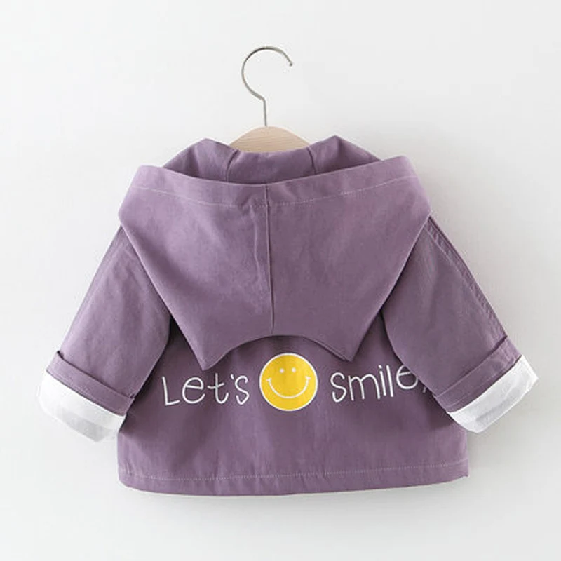 

2019 New Fashion Hoodied Fashion Coat For Kid Print Letter Baby Grils Jacket Outwear Coat For Girls Outfits LZ054