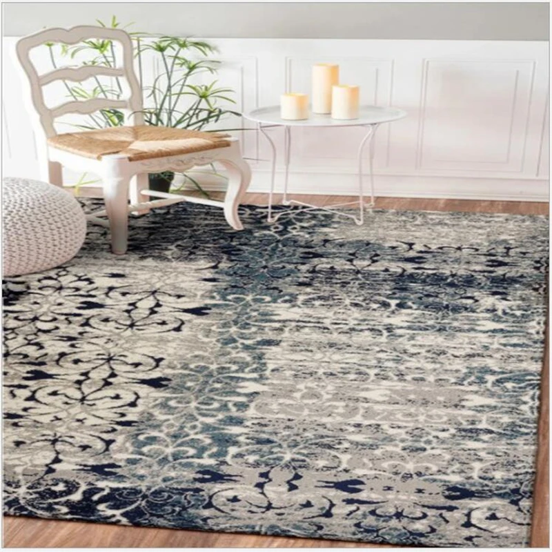 AOVOLL European Classical Carpets For Living Room Soft Geometric Rugs For Bedroom Carpet Coffee Table Fashion Decorative M