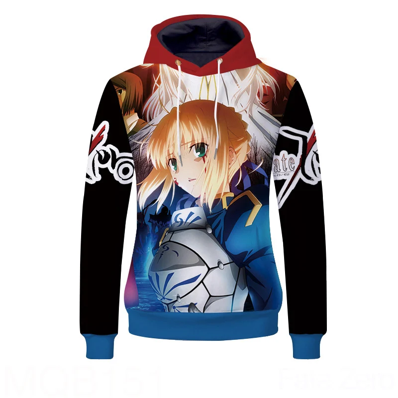 FATE ZERO Tohsaka Rin Saber Arutoria пуловер с капюшоном Толстовка Косплей Костюм Fate/Grand Order